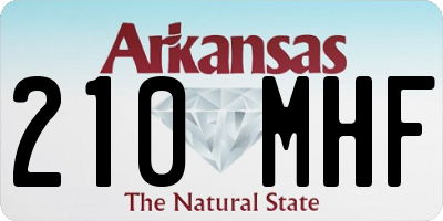AR license plate 210MHF