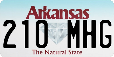 AR license plate 210MHG
