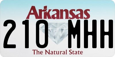 AR license plate 210MHH