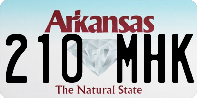 AR license plate 210MHK