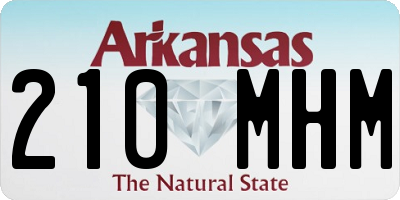 AR license plate 210MHM