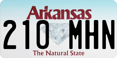 AR license plate 210MHN