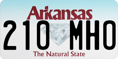 AR license plate 210MHO