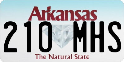 AR license plate 210MHS