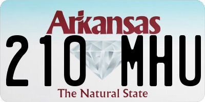 AR license plate 210MHU