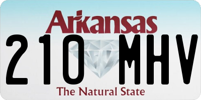 AR license plate 210MHV