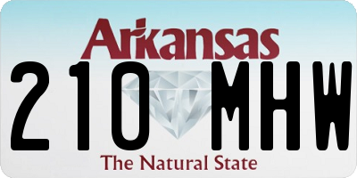 AR license plate 210MHW