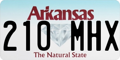AR license plate 210MHX