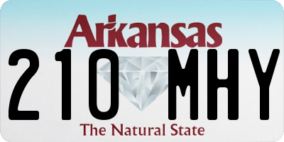 AR license plate 210MHY