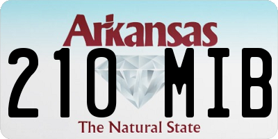 AR license plate 210MIB