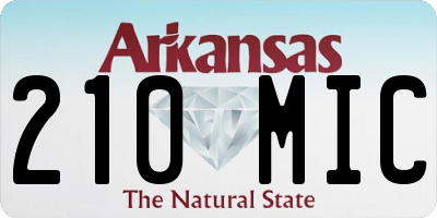 AR license plate 210MIC
