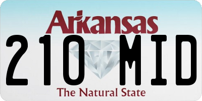AR license plate 210MID