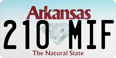 AR license plate 210MIF