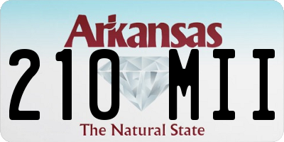 AR license plate 210MII