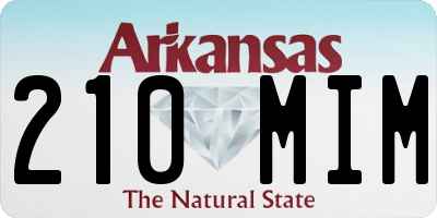 AR license plate 210MIM