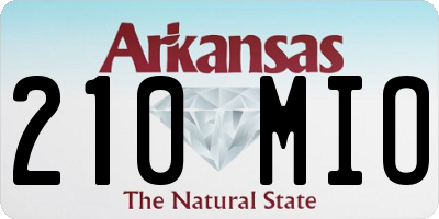 AR license plate 210MIO