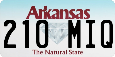 AR license plate 210MIQ