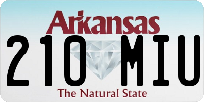 AR license plate 210MIU