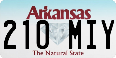 AR license plate 210MIY