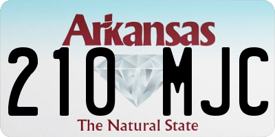 AR license plate 210MJC