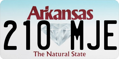 AR license plate 210MJE