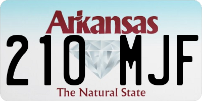 AR license plate 210MJF