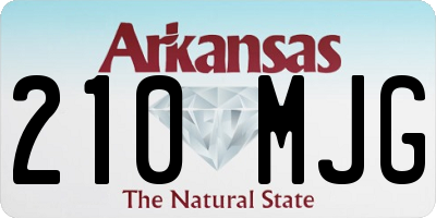 AR license plate 210MJG