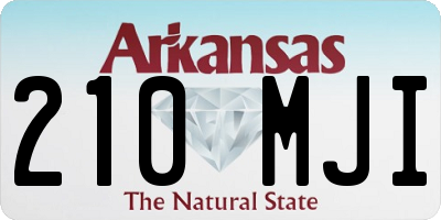 AR license plate 210MJI