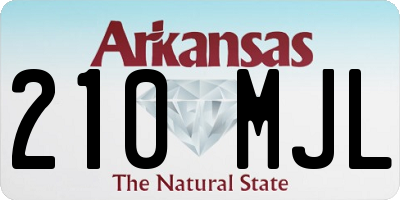 AR license plate 210MJL