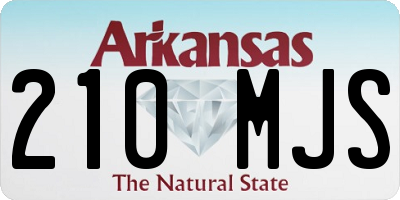 AR license plate 210MJS