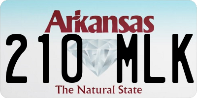 AR license plate 210MLK