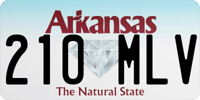 AR license plate 210MLV