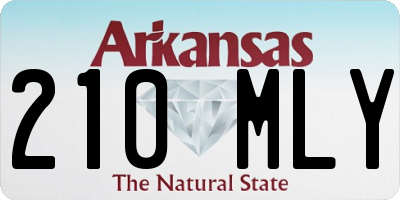 AR license plate 210MLY
