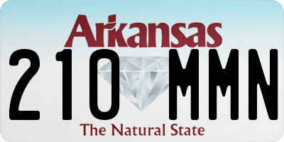 AR license plate 210MMN
