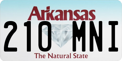 AR license plate 210MNI