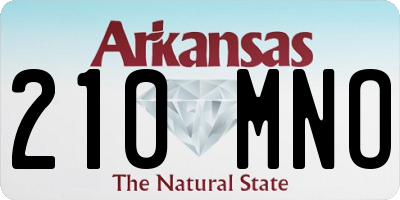 AR license plate 210MNO
