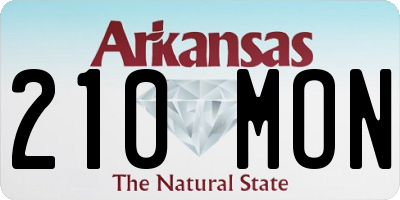AR license plate 210MON