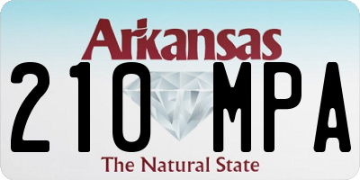 AR license plate 210MPA