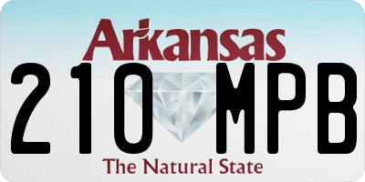 AR license plate 210MPB