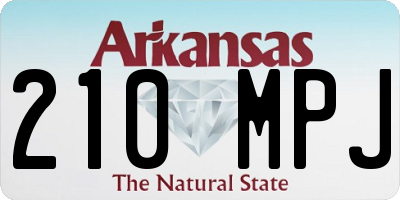 AR license plate 210MPJ