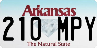 AR license plate 210MPY