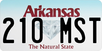 AR license plate 210MST