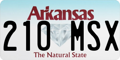 AR license plate 210MSX