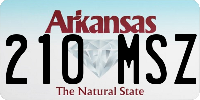 AR license plate 210MSZ