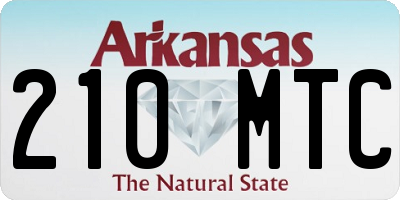 AR license plate 210MTC