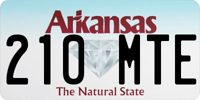 AR license plate 210MTE
