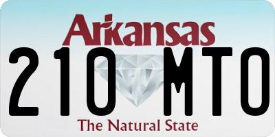 AR license plate 210MTO