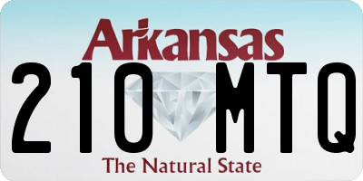AR license plate 210MTQ