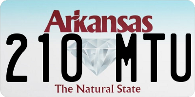 AR license plate 210MTU