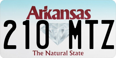 AR license plate 210MTZ